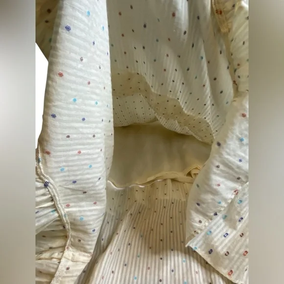 Red Carter Anthropologie Strapless Ruffled Asymmetrical Dress women’s Size L - Picture 6 of 16